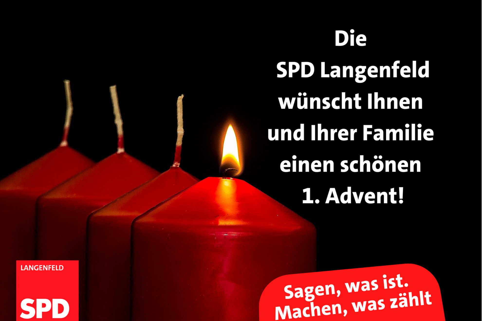 Read more about the article Bürgergrüße – Ich wünsche Ihnen und Ihrer Familie einen schönen 1. Advent!